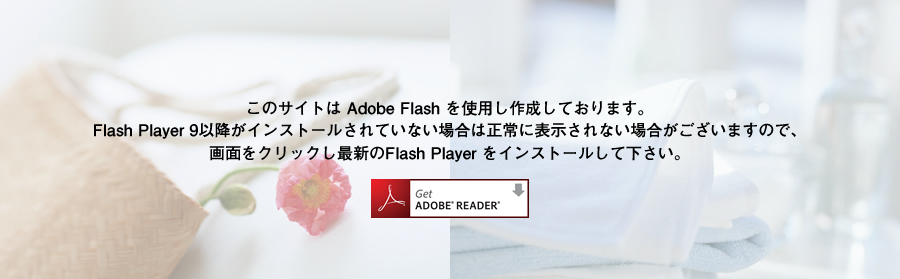 このサイトはAdobe Flashを使用し作成しております